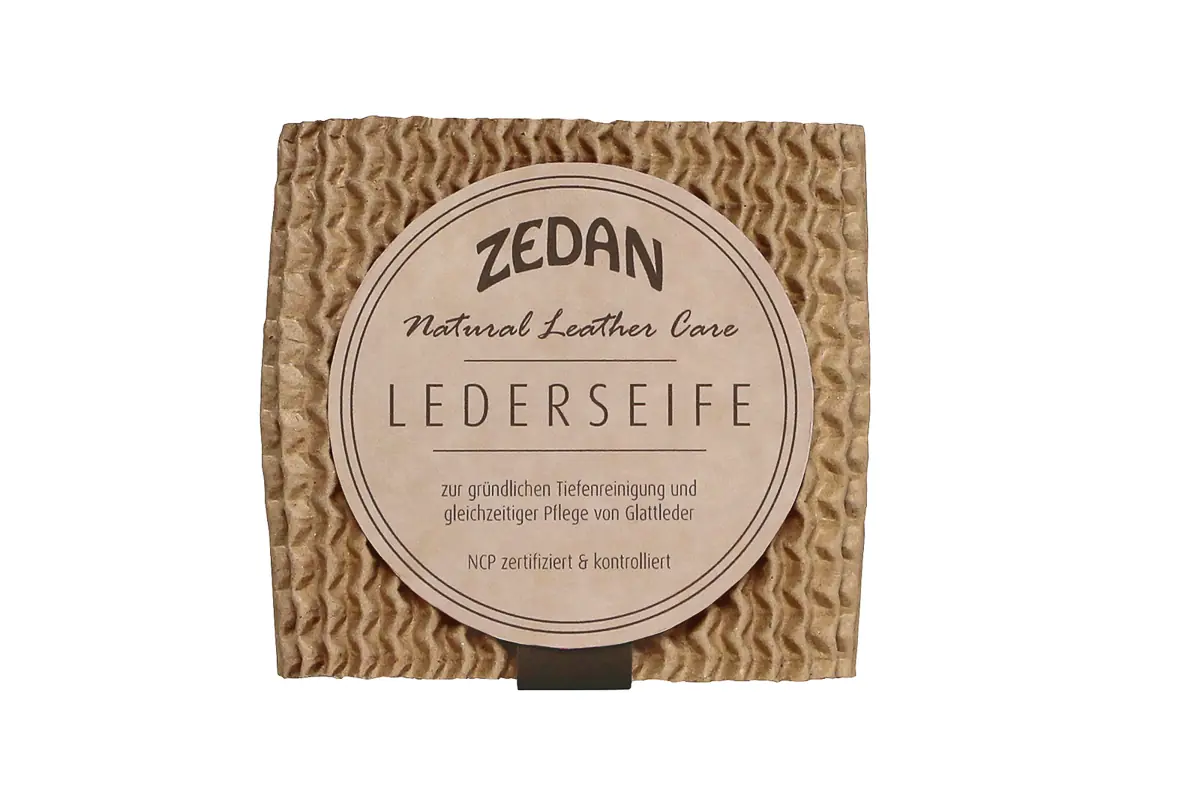Siglmühle produkte ZEDAN Lederseife Verpackung